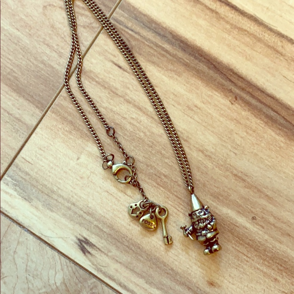 Fossil Gnome necklace